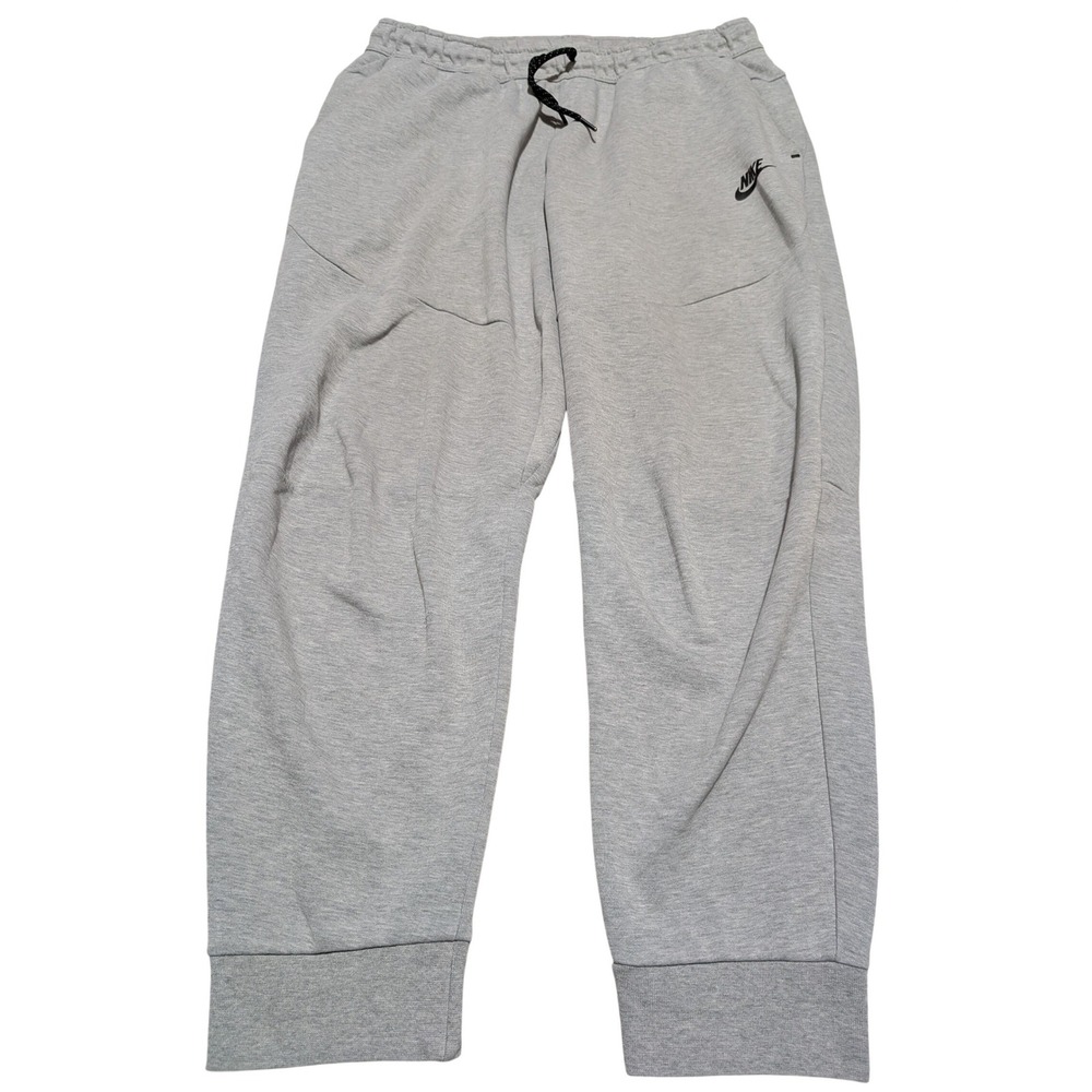Nike Joggers Mens XL Grey Tech Fleece Tapered Sweatpants Athletic Streetwear